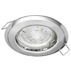 Oprawa ALFA okrągła stałaBS Chrom połysk stalowa