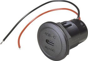 Zasilanie Wbudowane gniazdo USB-C PD/QC EV lub LED maks. 50 watów ProCar Power USB-C Einbausteckdose PD/QC EV o. LED max