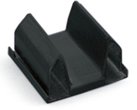 Closing element, 3 pole, black, for sheet metal cut-outs, 890-643