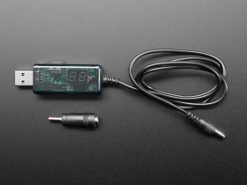 Adafruit USB to 5.5mm/2.1mm DC Booster Cable - 9V or 12V Output