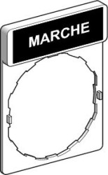 Ramka do mocowania etykiet 30x40mm, z etykietą 8x27mm MARCHE ZBY2103