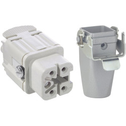 LAPP EPIC&#xAE; KIT H-A 4 BS MTGB M20 4P F Metal Cable Coupler Housing