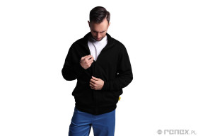 BLUZA ESD ROZPINANA CZARNY ROZMIAR S