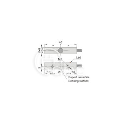Czujnik indukcyjny SIPC8-C2 PNP NC, SIP000037