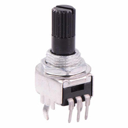 250K Logarithmic 9mm Potentiometer Knurled 6mm Shaft