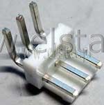 PWZ 03R Złącze męskie 3 stykowe kątowe 3,96mm