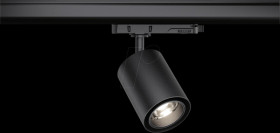 96572 ProRail3 rail spotlight Kratos, 36°, 3000 lm, 25 W, 3000 K, blac