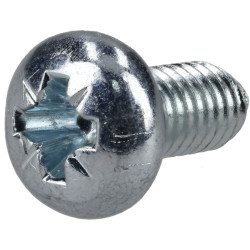 R-TECH 337033 Pozi Pan Head Machine Screws BZP M3 6mm - Pack Of 100