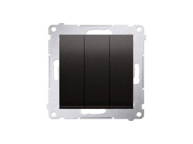 SIMON 54 Wyłącznik potrójny z podświetleniem LED (moduł) szybkozłącza antracyt DW31L.01/48 KONTAKT SIMON