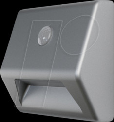 4058075260757 Night light, 10 lm, battery-operated, with motion sensor, silver