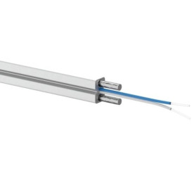 Kabel światłowodowy 2 włókna 2J SM 9/125 FTTH B2ca płaski uniwersalny biały LSOH Alantec 1000m