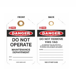 Etykieta ostrzegawcza 'Nie włączać'