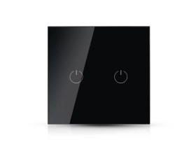 VT-5004 Łącznik podwójny WIFI kompatybilna z Amazon Alexa i Google Home czarny 8424 V-TAC