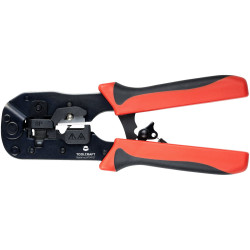 Toolcraft TO-6425613 Crimper for RJ45 Connectors Cuts and Isolates