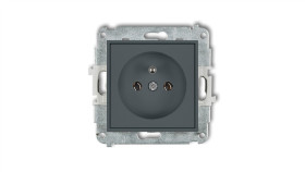 Mini Mechanizm Gniazda Pojedynczego Z Uziemieniem 2P+Z (Bez Przesłon Torów...