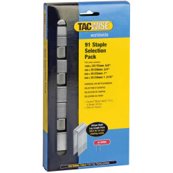 Tacwise 0204 91 Narrow Crown Staples Selection - Electric Tackers Pack 2800