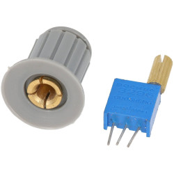 Potencjometr precyzyjny 3296W 5K ohm z pokrętłem i gałką