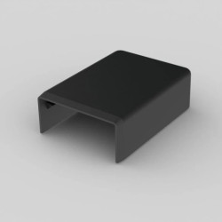 Pokrywa końcowa LHD 40x20 8631 FB czarna