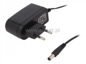 Zasilacz impulsowy 24V 0,5A wtyk ( + ) 2,1/5,5mm