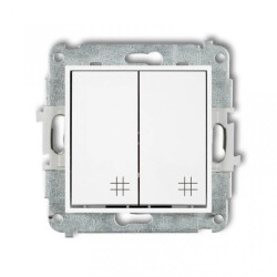 ICON Mechanizm łącznika podwójnego krzyżowego biały mat 25IWP-66