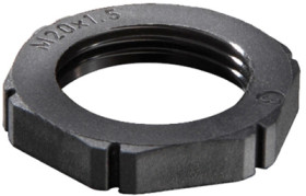 Counter nut, Ø 55 mm, M40, 50 mm, black, 10061785