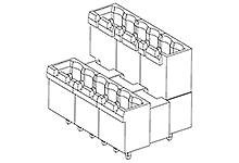 Molex 395383012 Listwa kołkowa, męska, standardowa 1 szt.