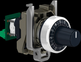 XB4BD912R470K Potentiometer, complete device with 470-kOhm resistor, metal