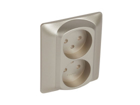 SISTENA LIFE Plakietka Titan do gniazda podwójne 2p+z 771435 LEGRAND