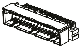 Złącze DIN 41612 32 -pinowe 3 -rzędowe raster: 2.54mm Męski 384210 / 384210-E