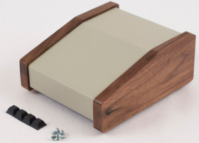 Aluminum enclosure, (L x W x H) 106.17 x 146.56 x 56.13 mm, gray/black, 1456CE2WHCWW