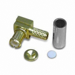 ZŁĄCZE MCX wtyk kątowy na kabel RG174