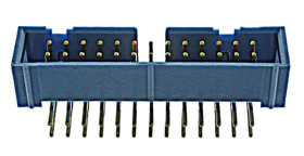 Listwa stykowa PCB 26-pinowe AMP-LATCH raster: 2.54 mm Kąt prosty 2-rzędowe TE Connectivity Otwór przelotowy250 V W