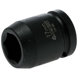 Teng 920517N1 Impact Socket Hexagon 6-Point 1/2in Drive 17mm