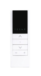 Pięciokanałowy pilot wyposażony w diody LED pokazujące numer kanału, przeznaczony do systemu InelControl