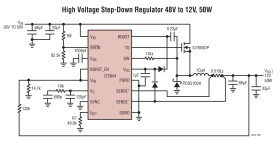 High Voltage, Current Mode Switching Regulator Controller with Programmable Operating Frequency