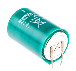 Akumulator monetowy 6V CP300H Pin płytki drukowanej 25.1mm NiMH