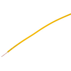 UniStrand H05Z-K 0.75mm&#xB2; Yellow Equipment Wire 100M reel