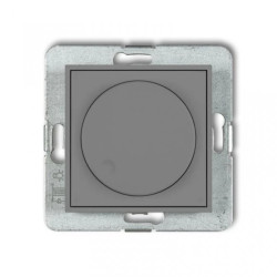 ICON Mechanizm elektronicznego regulatora oświetlenia przyciskowo-obrotowego szary mat 27IRO-1