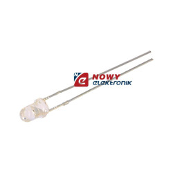 Dioda LED 3mm pomarańcz. 12V 1120-1560mcd 30°10-15mA