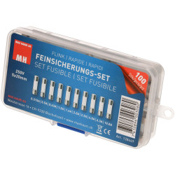 Max Hauri 128449 Micro Fuse Set 5x20mm Quick Response 100 pieces