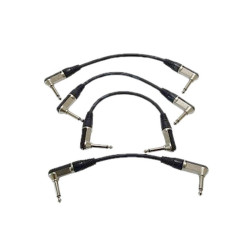 Zestaw kabli do efektów gitar. 4xjack 6,3 20cm
