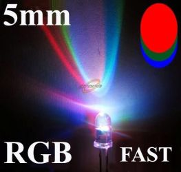 DIODA LED fi 5mm RGB SZYBKO ZMIENIAJĄCA KOLORY