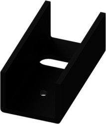 Extruded heatsink, (L x W x H) 35 x 17 x 13 mm, 17 K/W, black anodized, 10019215