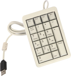 Compact Numeric Keypad, Light Grey, USB