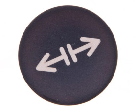 Soczewka przycisku 22mm płaska czarna z symbolem LUZOWANIE M22-XD-S-X13 218179