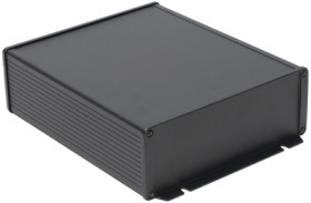 Aluminum RF enclosure, (L x W x H) 220 x 191 x 68 mm, black, IP54, 1457U2202EBK