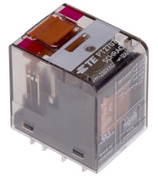 Przekaźnik mocy 230V ac DPDT TE Connectivity, Wciskane 19465Ω Szybkie łączenie