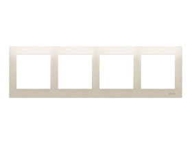 SIMON 54 Ramka 4 poczwórna kremowa uniwersalna do puszek karton-gips IP20/IP44 DRK4/41 KONTAKT SIMON