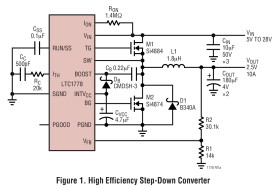 Wide Operating Range, No RSENSE Step-Down Controller
