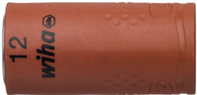 VDE 3/8 inch socket wrench, external hexagon, 12 mm, L 45 mm, 246203